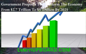 Government Proposes To Transform The Economy From $2.7 Trillion To $5 Trillion By 2025