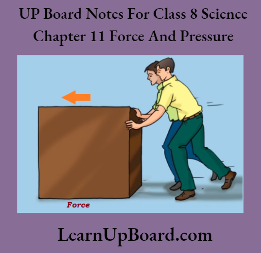 UP Board Notes For Class 8 Science Chapter 11 Fore And Pressure Activity 2