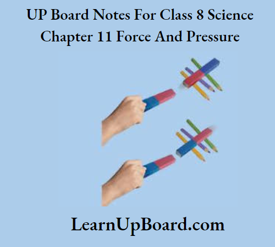UP Board Notes For Class 8 Science Chapter 11 Fore And Pressure Activity 5