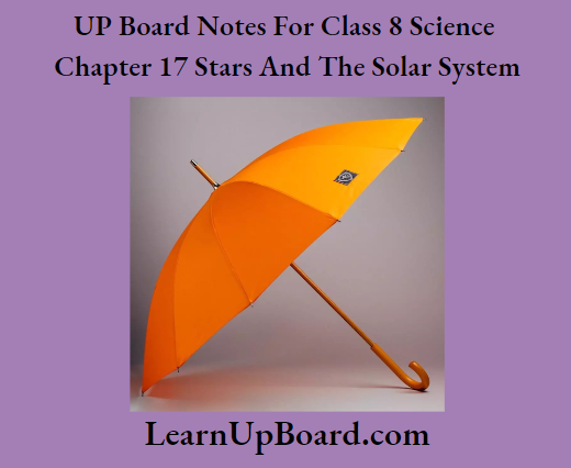 UP Board Notes For Class 8 Science Chapter 17 Stars And The Solar System Activity 5
