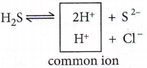 Equilibrium H2S Gas Passing Through A Solution Of Cations