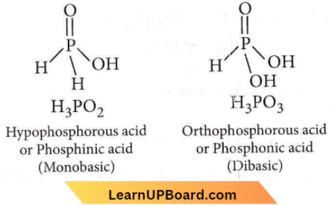 p Block Elements Phosphinic Acid Is A Monoprotic Acid While Phosphonic Acid Is A Diprotic Acid