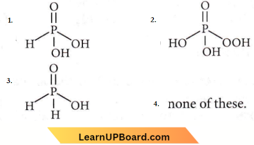 p Block Elements Structural Formula Of Hypophosphorous Acid
