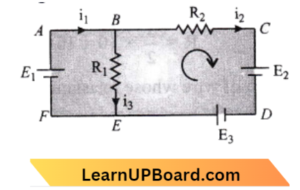 Current Electricity The Kirchhoff's Loop Rule For The Loop BCDEB Is Given By The Equation