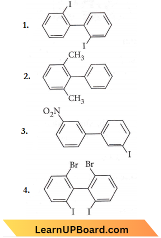 Haloalkanes And Haloarenes Biphenyl Is Optically Active