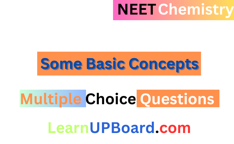 MCQs on Some Basic Concepts of Chemistry for NEET