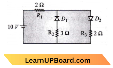 Semiconductor Electronics Materials, Devices And Simple Circuits The Given Circuit Has Two Ideal Diodes Connected