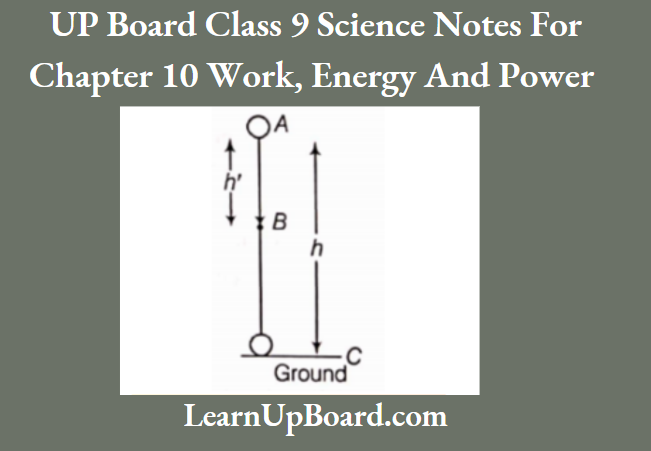 UP Board Class 9 Science Notes For Chapter 10 Work, Energy And Power The Gravitational Force