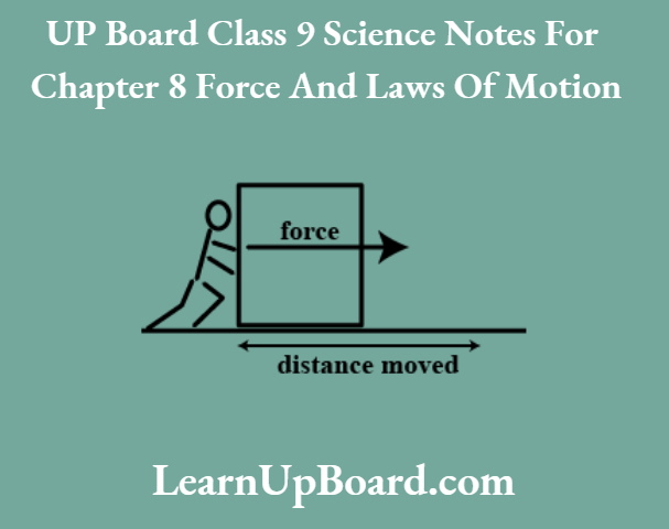 UP Board Class 9 Science Notes For Chapter 8 Force And Laws Of Motion Unbalanced Force